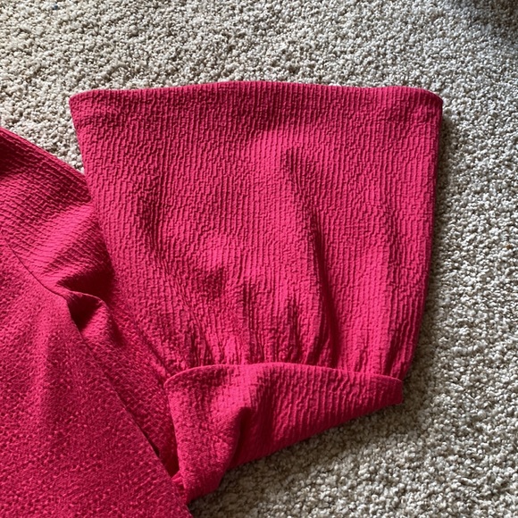 Hello Color! Pink Boatneck Top with Fun Bell Sleeves - Picture 11 of 13